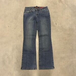 Y2K Dark Wash Flared Bootcut Wide Leg Fall Essential Low Rise Jeans